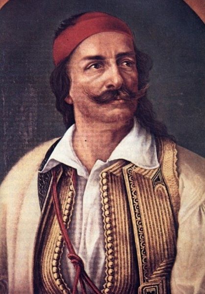 Λάμπρος Βέικος, Οπλαρχηγός του 1821, Ελαιογραφία, Δράκου Θ., Εθνικό Ιστορικό Μουσείο